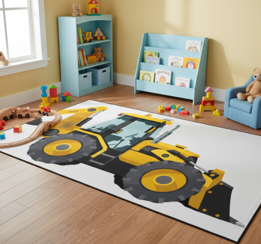 Detský vinylový koberec realistický traktor - Tenstickers