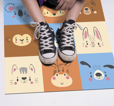 rôzne vinylové koberce pre deti dlaždice pre mláďatá zvierat - Tenstickers