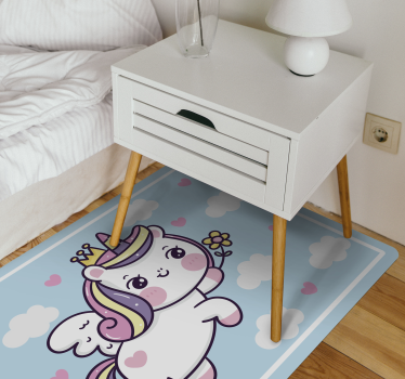 detský vinylový koberec roztomilá fantázia jednorožca - Tenstickers