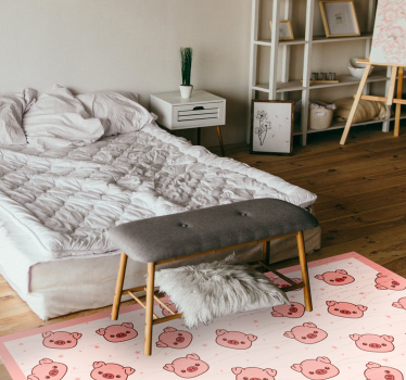 detský vinylový koberec roztomilé vzory prasiat - Tenstickers