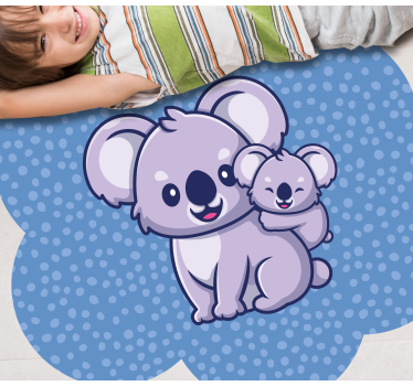 detský vinylový koberec roztomilý pár koál - Tenstickers