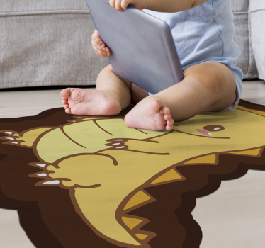 detský vinylový koberec roztomilý dinosaurus dinosaurus - Tenstickers