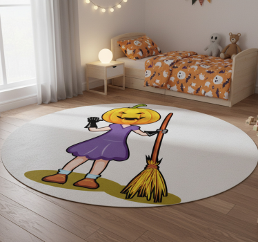 Detský vinylový koberec s halloweenskou ilustráciou - Tenstickers