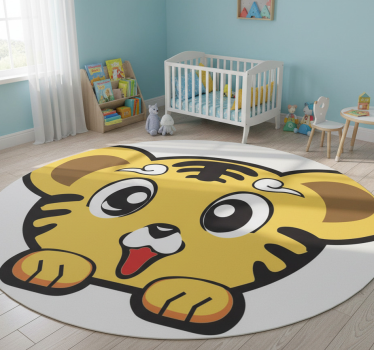 Detský vinylový koberec šťastný tigroš - Tenstickers