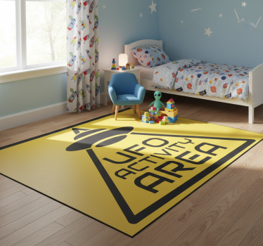Detský vinylový koberec s ufo aktivitami - Tenstickers