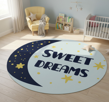 Detský vinylový koberec sladké sny s mesiacom a hviezdami - Tenstickers