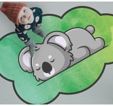 vinylový koberec pre bábätko spiaca koala - Tenstickers