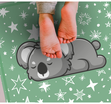 detský vinylový koberec spiace koaly hviezdy - Tenstickers