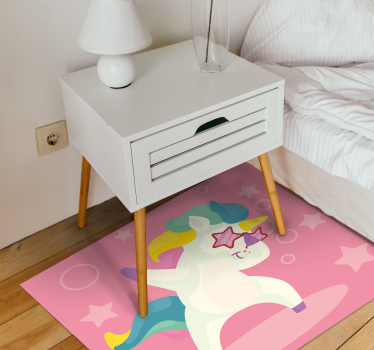 detský vinylový koberec tancujúca mágia jednorožca - Tenstickers