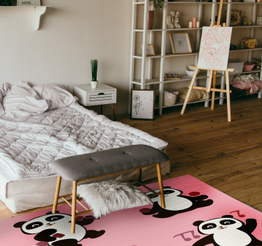 detský vinylový koberec tanečný motív pandy - Tenstickers