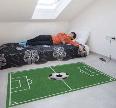Futbalové ihrisko teen vinyl koberec - Tenstickers