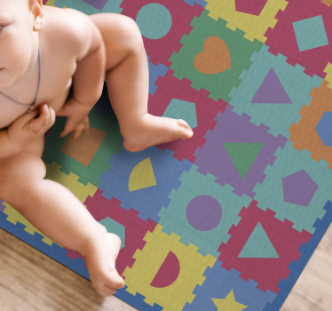 Geometrická gumená imitácia dieťaťa - Tenstickers