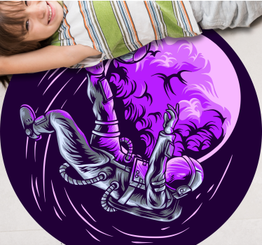 hviezdy vinylový koberec astronaut vznášajúci sa - Tenstickers