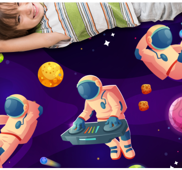 hviezdy vinylový koberec návrh párty pre astronautov - Tenstickers