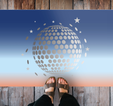 hviezdy vinylový koberec návrh nebeskej sféry - Tenstickers