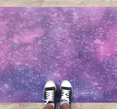 hviezdy vinylový koberec pohľad na hviezdnu galaxiu - Tenstickers