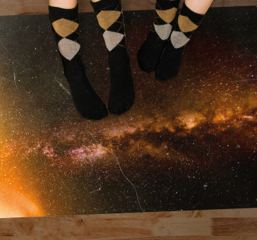hviezdy vinylový koberec pohľad na kozmickú galaxiu - Tenstickers