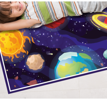 hviezdy vinylový koberec scéna kozmického prieskumu - Tenstickers
