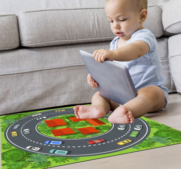 rôzne vinylové koberce pre deti hravý okruh - Tenstickers