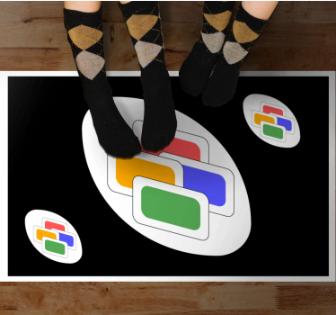 Koberec do spálne pre zmenu farby karty uno - Tenstickers