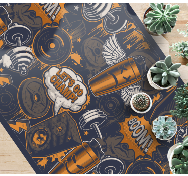 Komiksové graffiti štýly spálňový koberec - Tenstickers