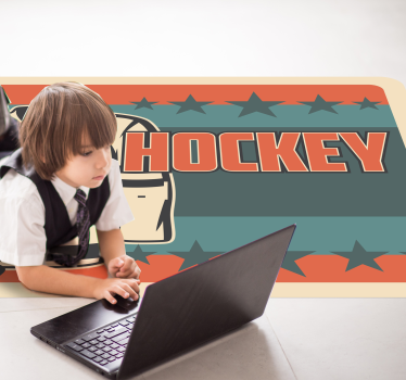 ľadový hokej s vinylovým kobercom s hráčmi a hviezdami - Tenstickers