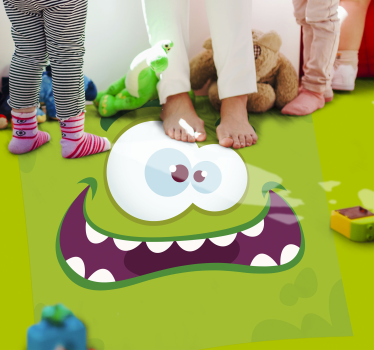 Monster green vinylový koberec detský vinylový koberec - Tenstickers