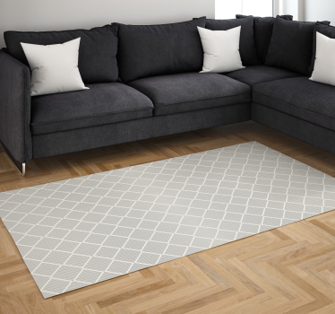 Nepravidelné šedé kosoštvorce geometrické vinylové koberce - Tenstickers