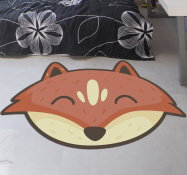Nordic fox face baby mat - Tenstickers