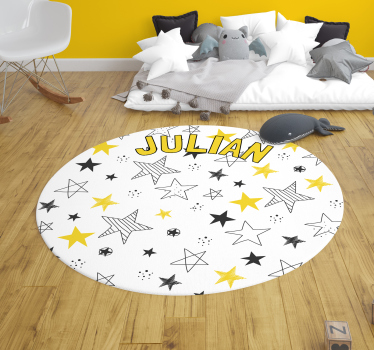 Okrúhly prispôsobiteľný vinyl koberec - Tenstickers