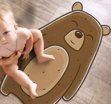 Priateľský medveď zviera podložka - Tenstickers