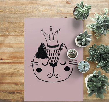 Princezná mačka zvieracia podložka - Tenstickers