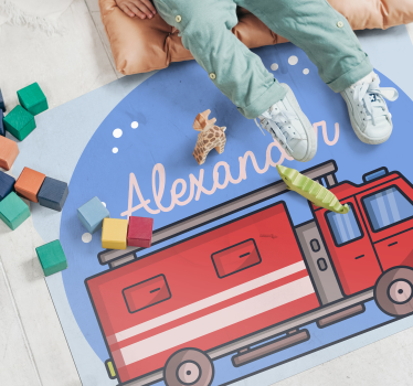 Prispôsobený názov vinylového koberca hasičského vozidla - Tenstickers