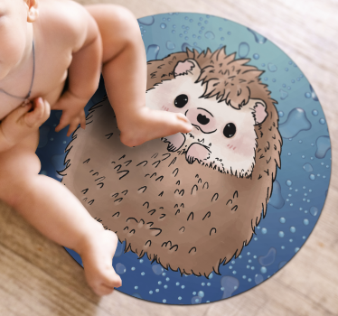 Rozkošný ježko zvieracia podložka - Tenstickers