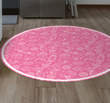 rôzne vinylové koberce pre deti cadny ružový vzor - Tenstickers