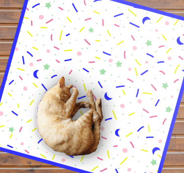 rôzne vinylové koberce pre deti párty farebné tvary - Tenstickers