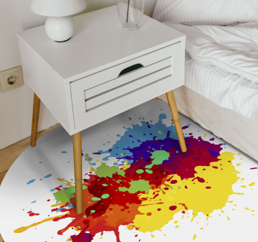 rôzne vinylové koberce pre deti farebné splash art - Tenstickers