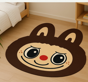 rôzne vinylové koberce pre deti hnedý dizajn labubu - Tenstickers