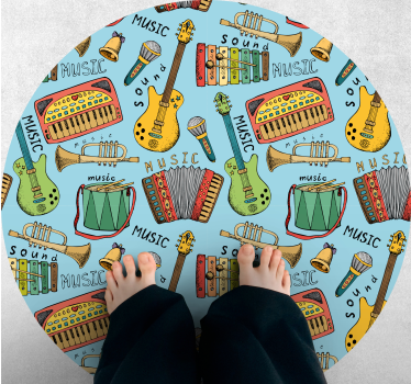 Rôzne vinylové koberce pre deti hudobná radosť - Tenstickers