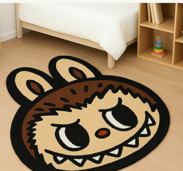 rôzne vinylové koberce pre deti klasická hnedá labubu - Tenstickers
