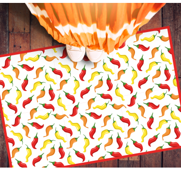 rôzne vinylové koberce pre deti koncept chilli papričky - Tenstickers