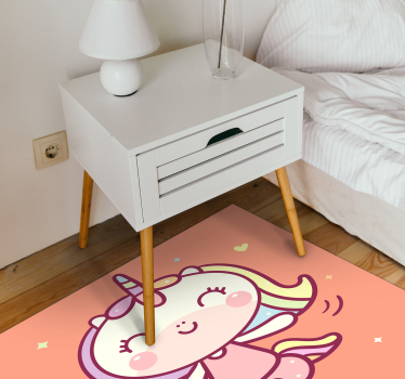 rôzne vinylové koberce pre deti kreslený jednorožec - Tenstickers