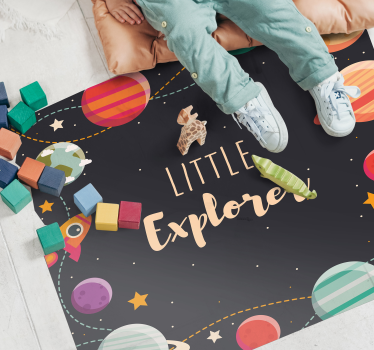 rôzne vinylové koberce pre deti malý prieskumník - Tenstickers
