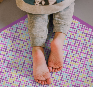 rôzne vinylové koberce pre deti polka šesťuholník - Tenstickers