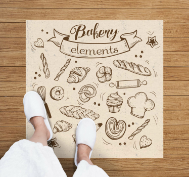 Rôzne vinylové koberce pre deti s pekárenskou témou - Tenstickers