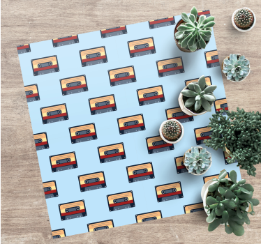 Rôzne vinylové koberce pre deti s vintage kazetovým motívom - Tenstickers