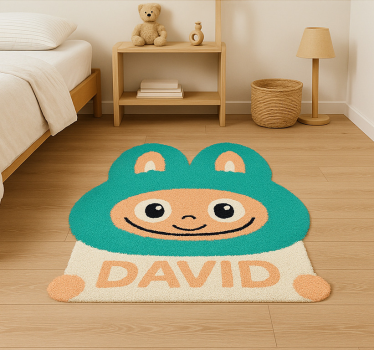 rôzne vinylové koberce pre deti tyrkysové labubu na mieru - Tenstickers