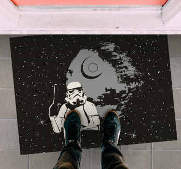 Rôzne vinylové koberce pre deti vesmírna scéna stormtroopera - Tenstickers