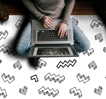 rôzne vinylové koberce pre deti výrazné hranaté vzory - Tenstickers