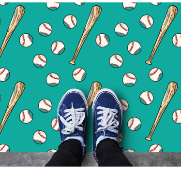 detský vinylový hry zábavný vzor baseballu - Tenstickers